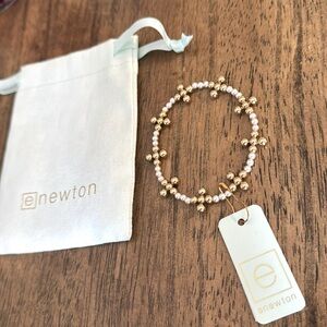 Enewton Pearl and Gold Cross beaded Bracelet